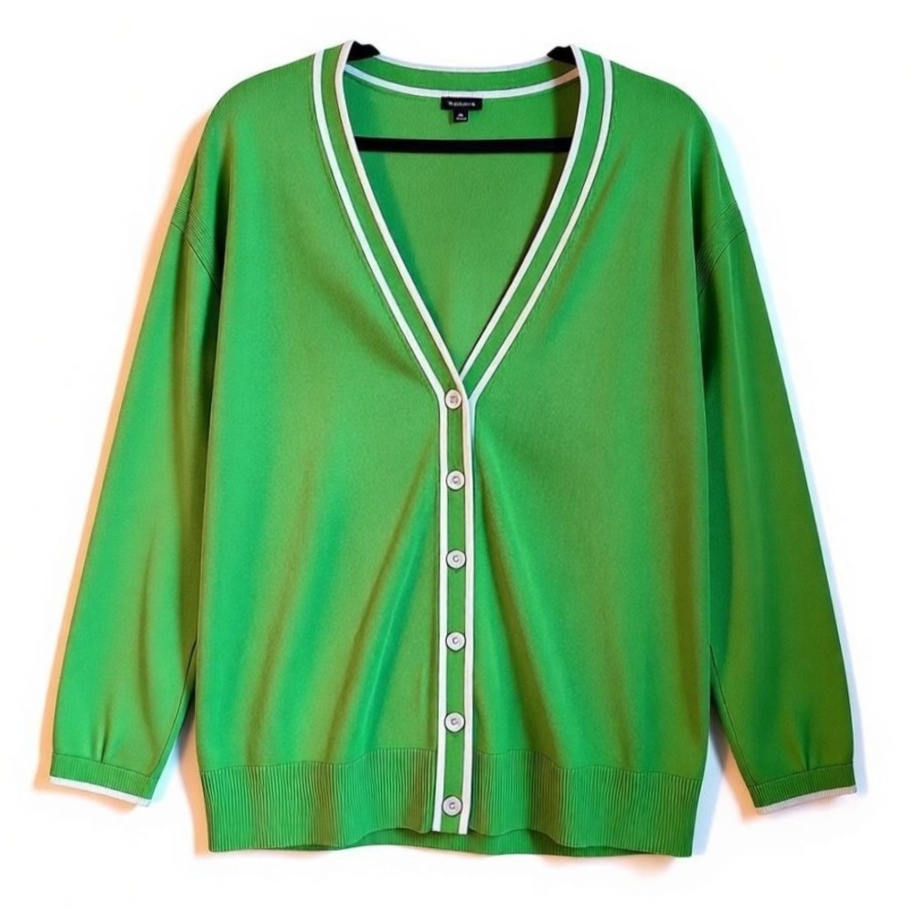 Talbots Cardigan‎ Sweater Green Large